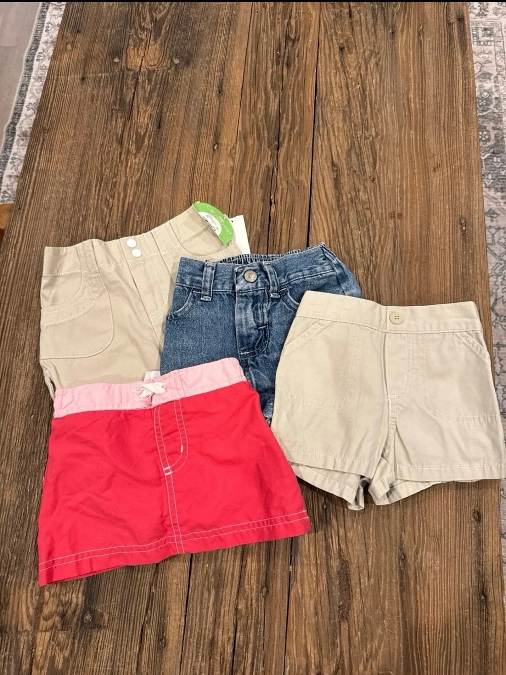 Girls Mixed Shorts & Skort Bundle - Red, Denim & Khaki